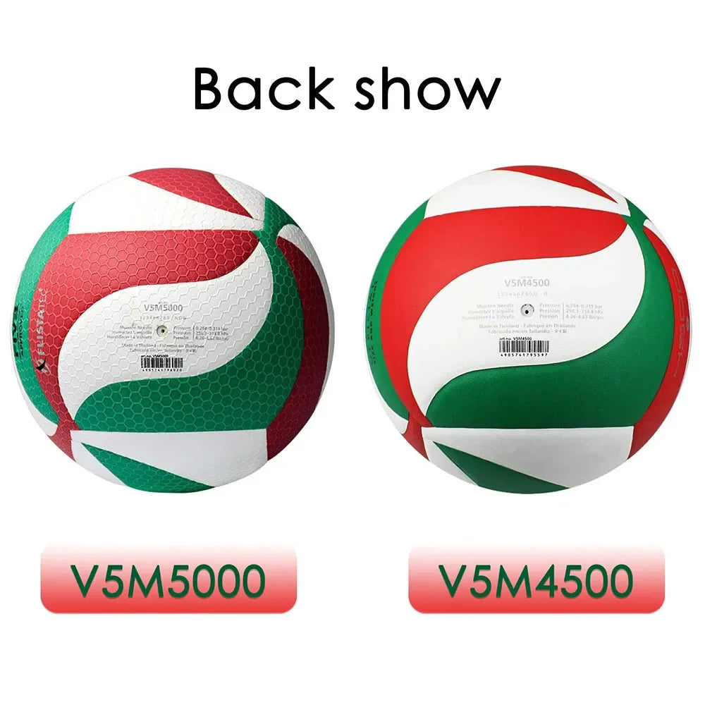 Molten V5M5000 Volleyball Professional Standard Size 5 PU Soft Beach Ball for Adult and Teenager Competition Training Outdoor