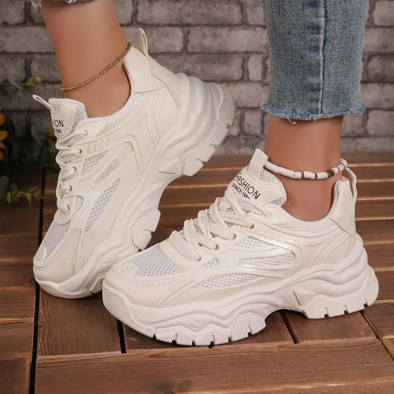 Women Sneakers 2024 New Fashion Chunky Sneakers Women Outdoor Tennis Platform Sports Shoes for Women Lightweight Designer Shoes