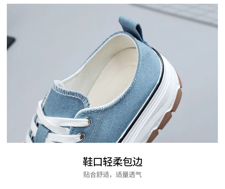 Canvas Women Casual Sports Running Thick Soles