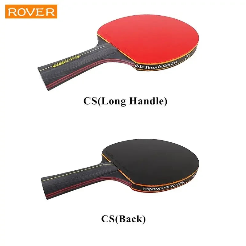 6 Star Table Tennis Racket 2PCS Professional Ping Pong Racket Set with Bag