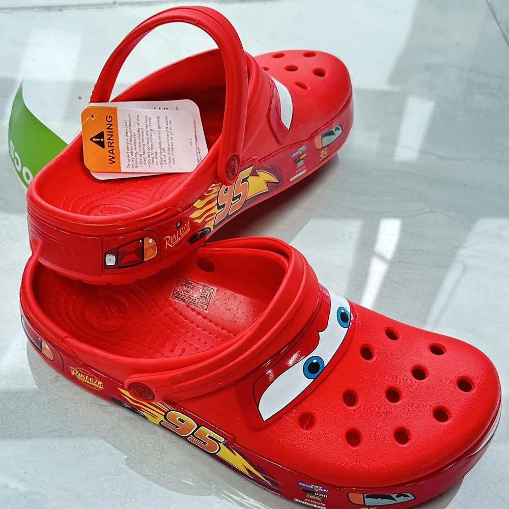 Disney McQueen's Pixar Cartoon Waterproof Slippers Outdoor