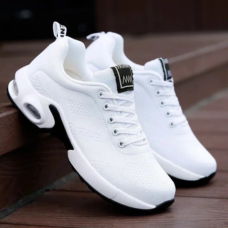 Summer Women Sneakers Outdoor Running Air Cushion Sport Shoes Increase Height Breathable Walk Shoes Dropshipping