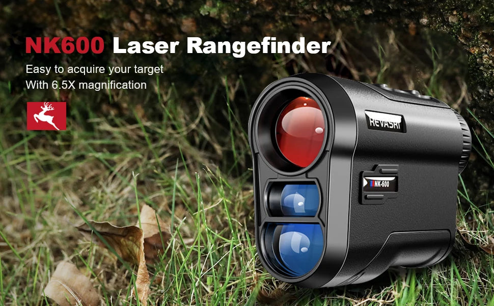 REVASRI 600M/Yard Golf Laser Rangefinder with Slope Compensation