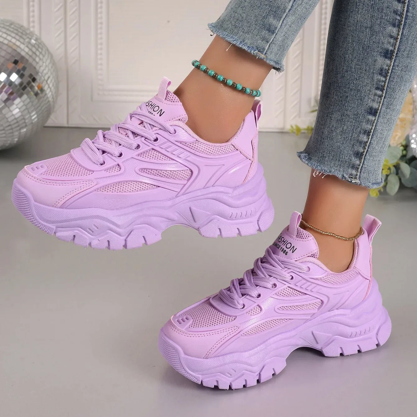 Women Sneakers 2024 New Fashion Chunky Sneakers Women Outdoor Tennis Platform Sports Shoes for Women Lightweight Designer Shoes