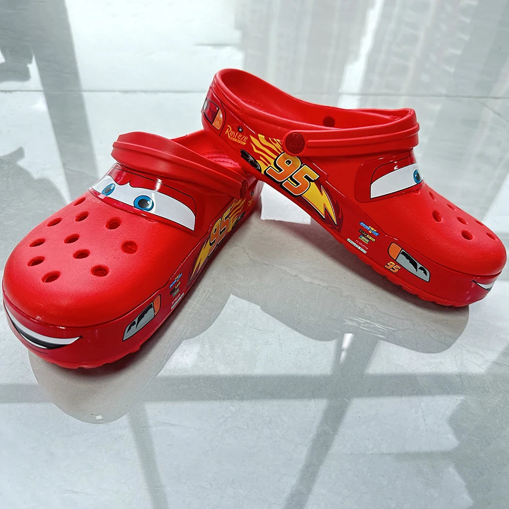 Disney McQueen's Pixar Cartoon Waterproof Slippers Outdoor