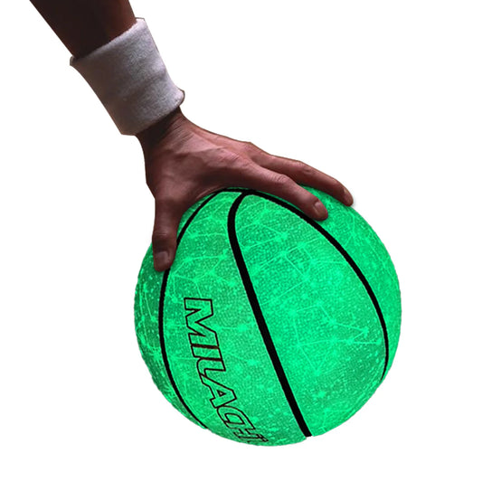 Holographic Luminous Basketball Reflective Glowing Basketball Night Game