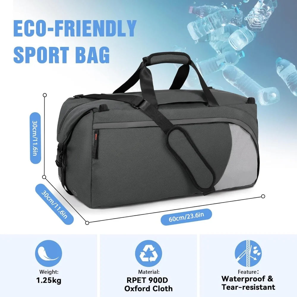 Gym Bag Men Women, 54L Large Duffle Bag