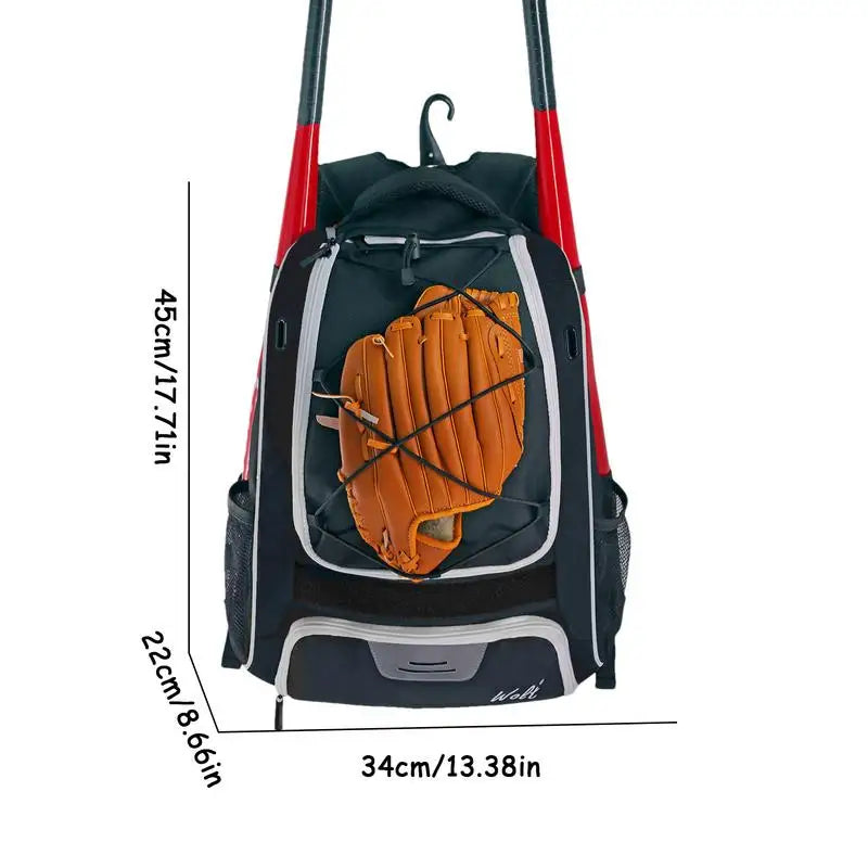 Bat & Baseball & Softball Equipment Bag Backpac Tear-Resistant