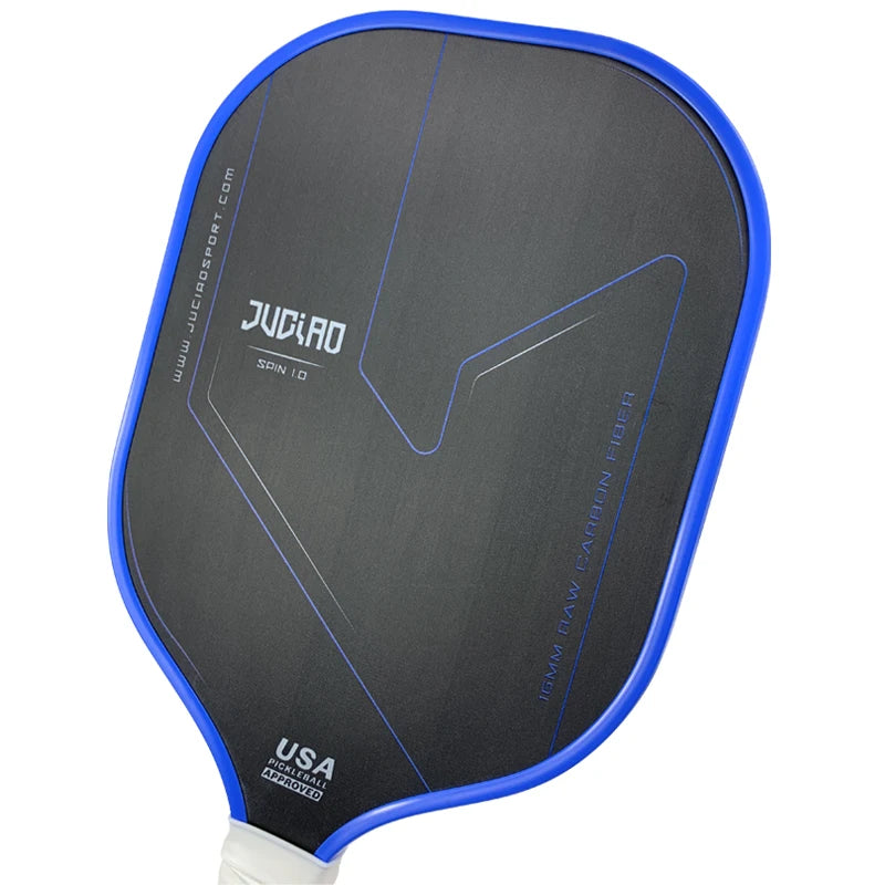 USAPA Approved Thermoformed Unibody Raw Carbon Fiber Pickleball Paddle Textured Surface