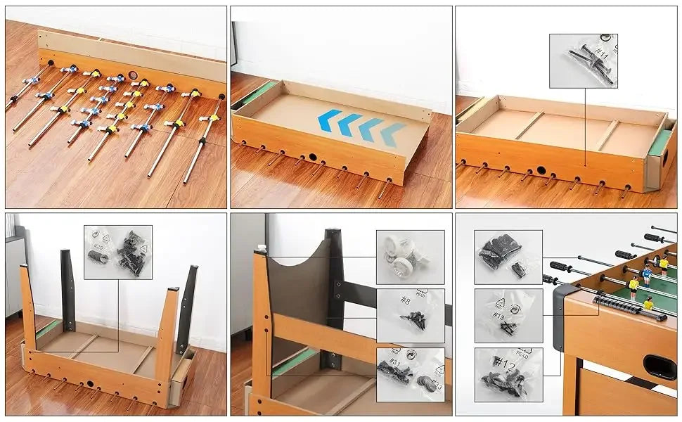 48 Inches Foosball Table - 4 FT Soccer Game Regulation