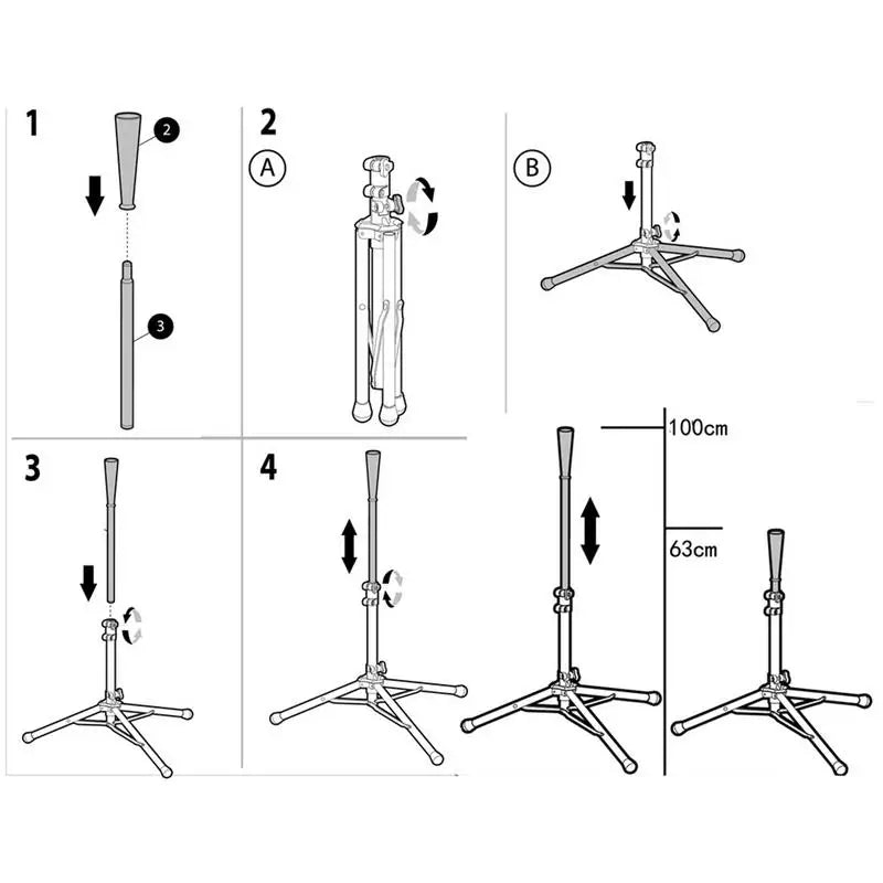 Outdoor adjustable height Baseball Softball Batting Accessories Durable Training Equipment