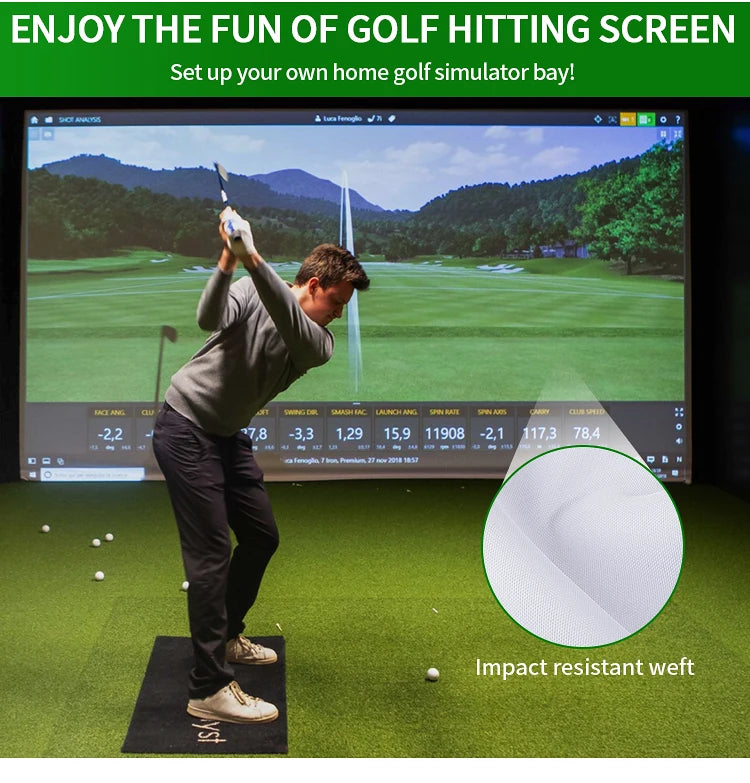 Caiton Golf Ball Simulator Impact Display Projection Screen