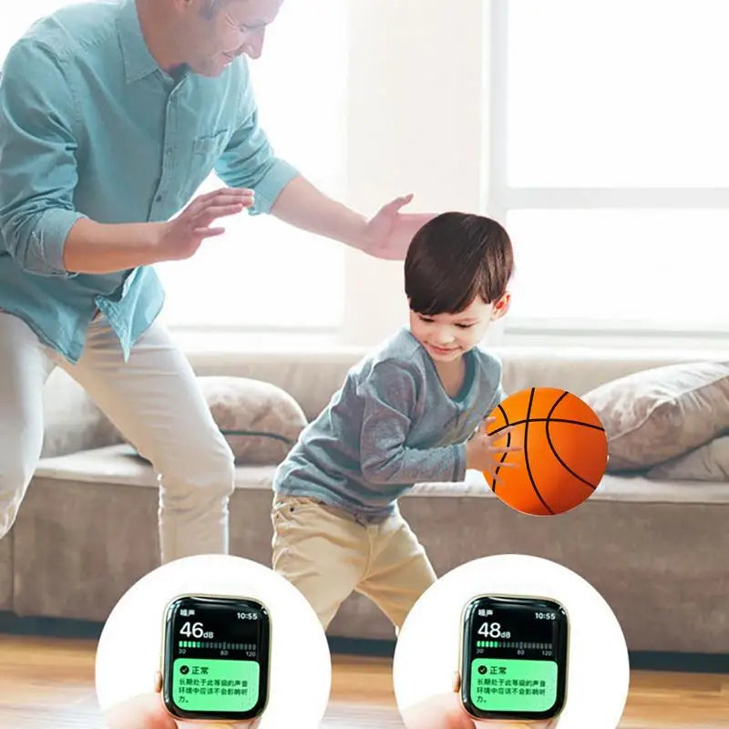 Silent Basketball Professional Size 3/5 Airless Foam Indoor