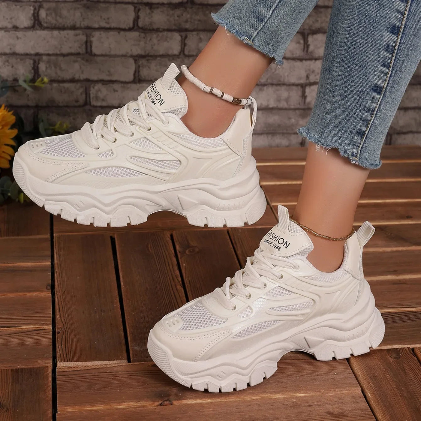 Women Sneakers 2024 New Fashion Chunky Sneakers Women Outdoor Tennis Platform Sports Shoes for Women Lightweight Designer Shoes