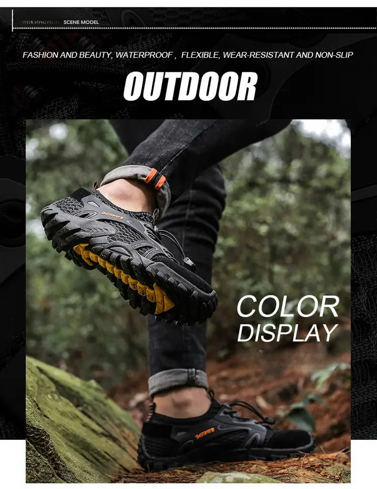 Outdoor Anti-slip Wear-resistant Hiking Shoes Jogging Sneakers