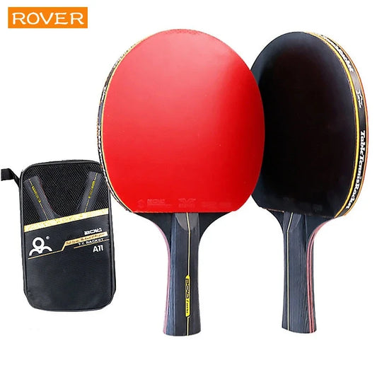 6 Star Table Tennis Racket 2PCS Professional Ping Pong Racket Set with Bag