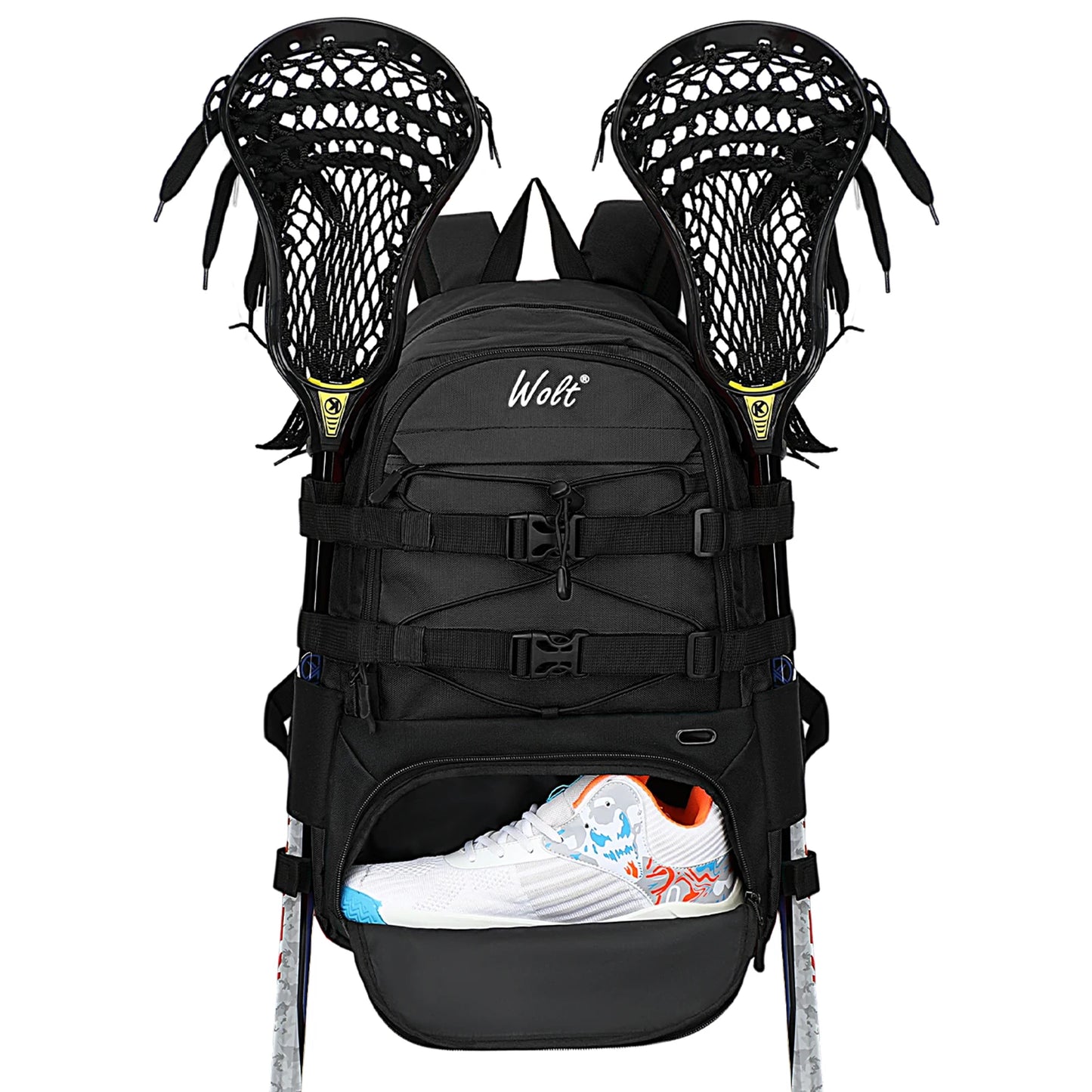 Lacrosse Bag Backpack Two Sticks Holder Field Hockey