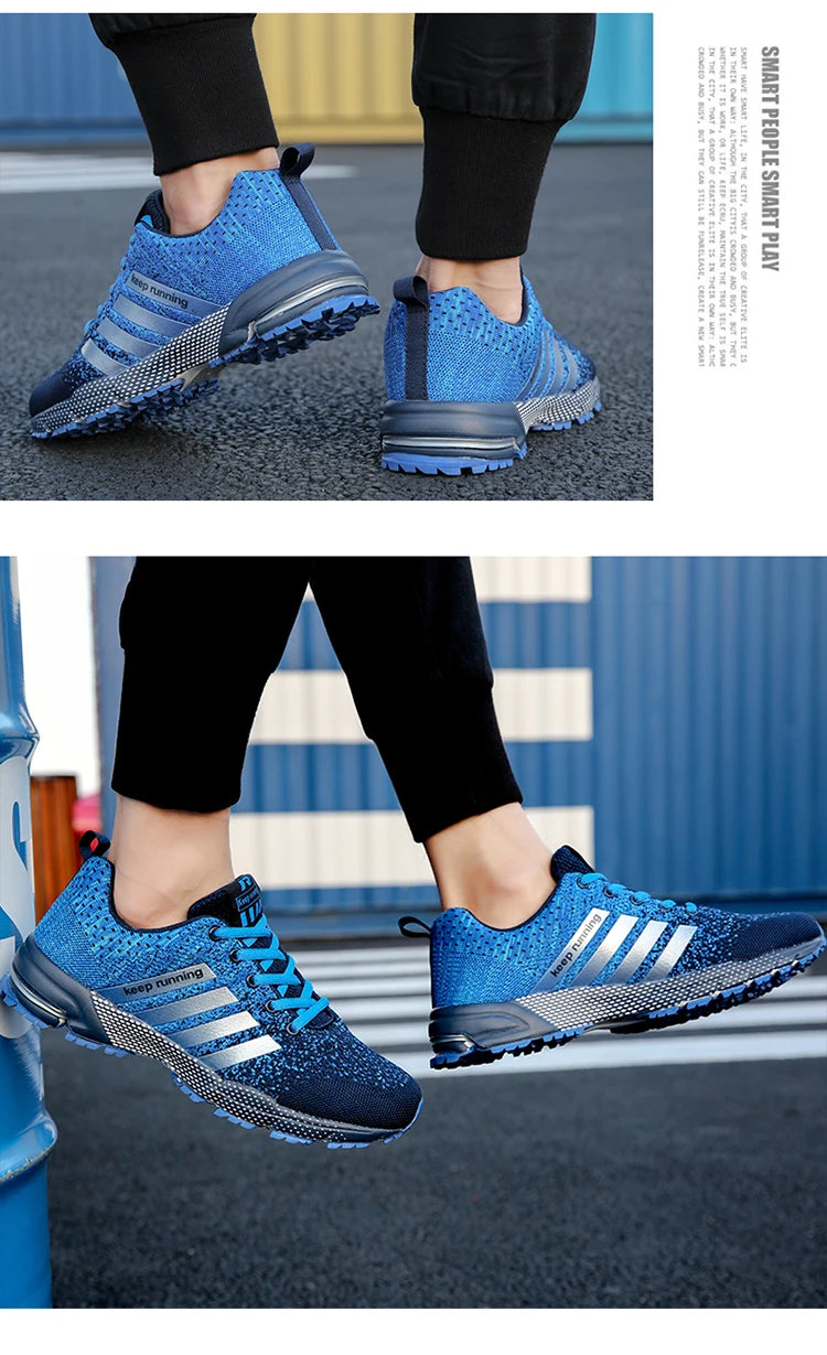 Men's and women's flats fashion casual sneakers couple walking