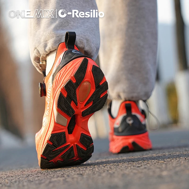 ONEMIX Outdoor Running Sneakers Men Elastic Trail Shoes