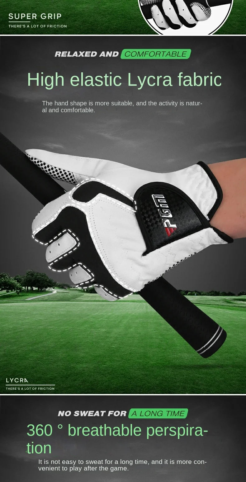 PGM Professional Golf Gloves Microfiber Cloth Fabric