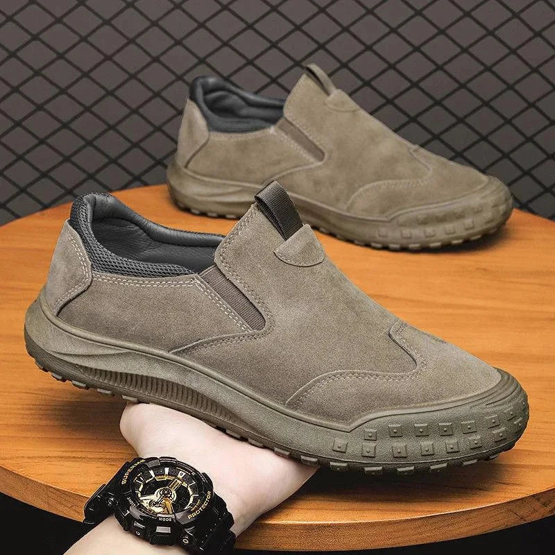 2024 Men's casual shoes Vulcanized Work loafers Mesh Lightweight Man sports shoes Canvas Shoes for Men  ﻿