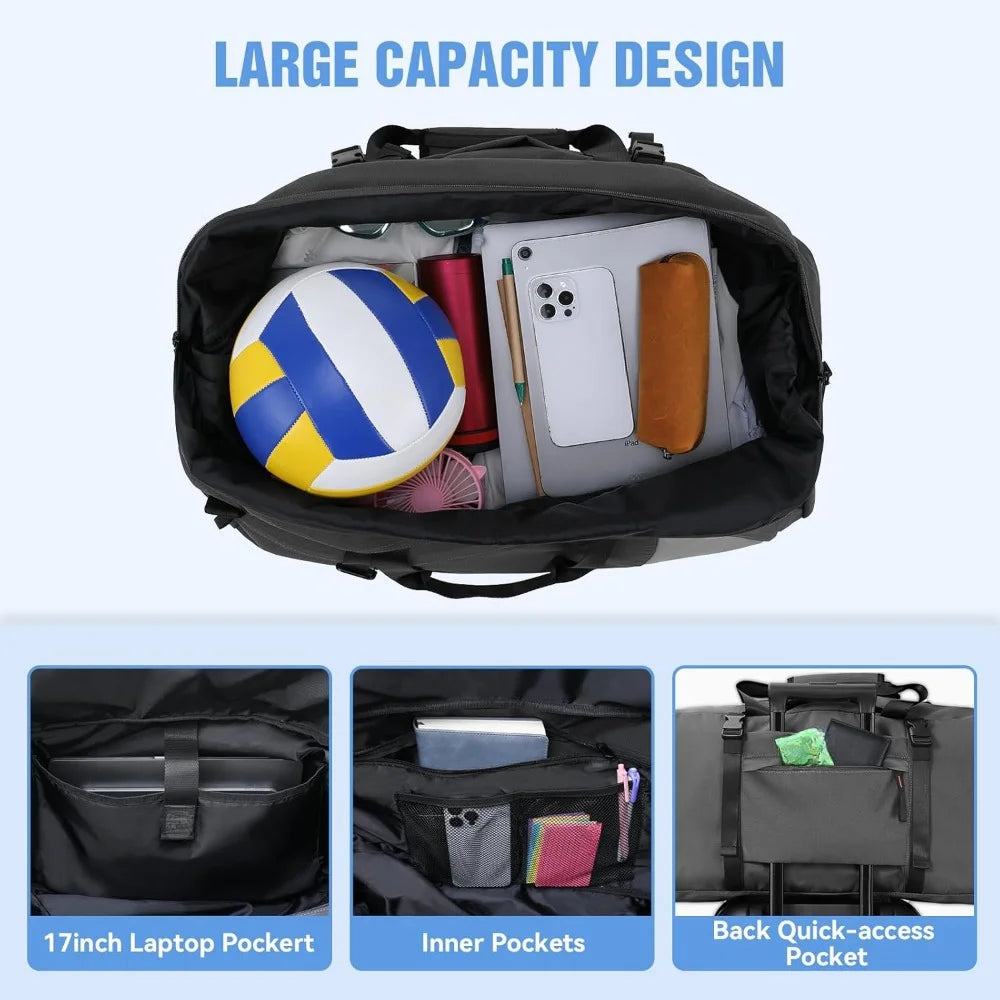 Gym Bag Men Women, 54L Large Duffle Bag