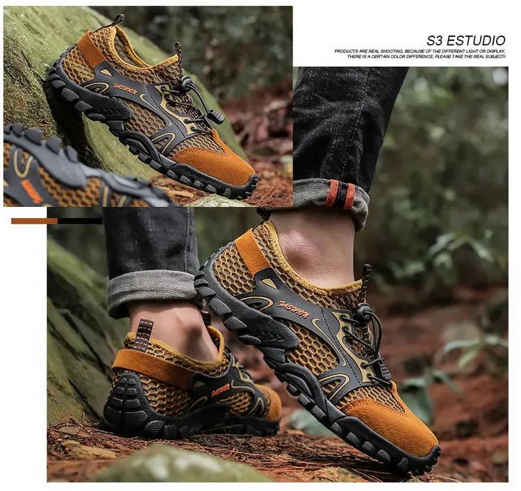 Outdoor Anti-slip Wear-resistant Hiking Shoes Jogging Sneakers