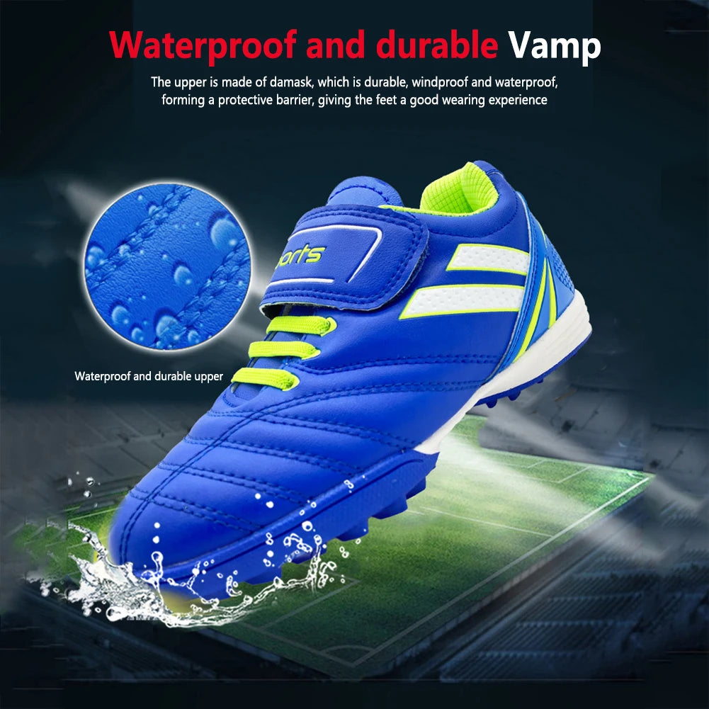 Youth Football Shoes Anti-Slippery Soccer Cleats Breathable Wear-resistant