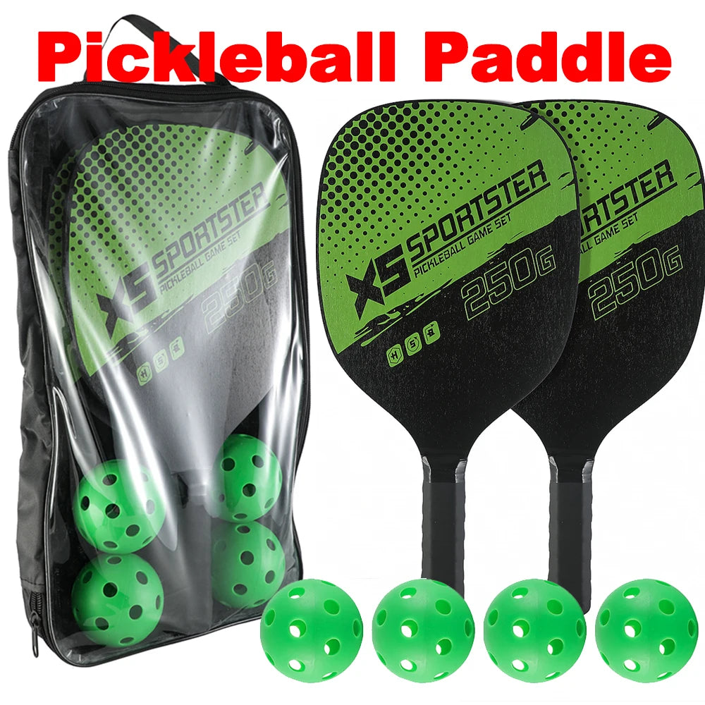 Pickleball Paddles Lightweight Pickleball Set Plus Balls