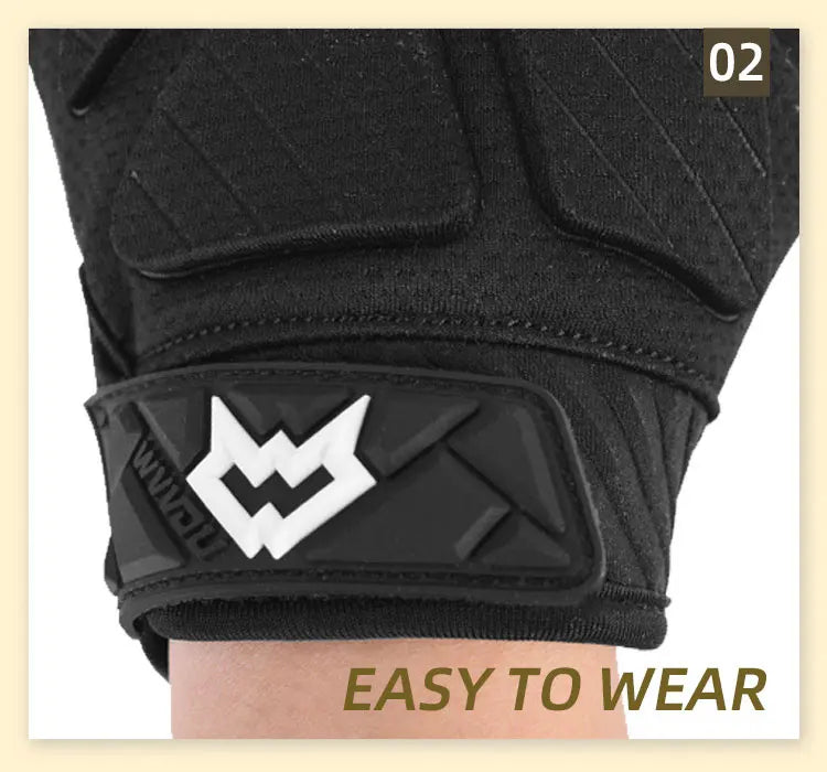 WVVOU Padded Football Gloves, Sticky Receiver- Lineman Gloves