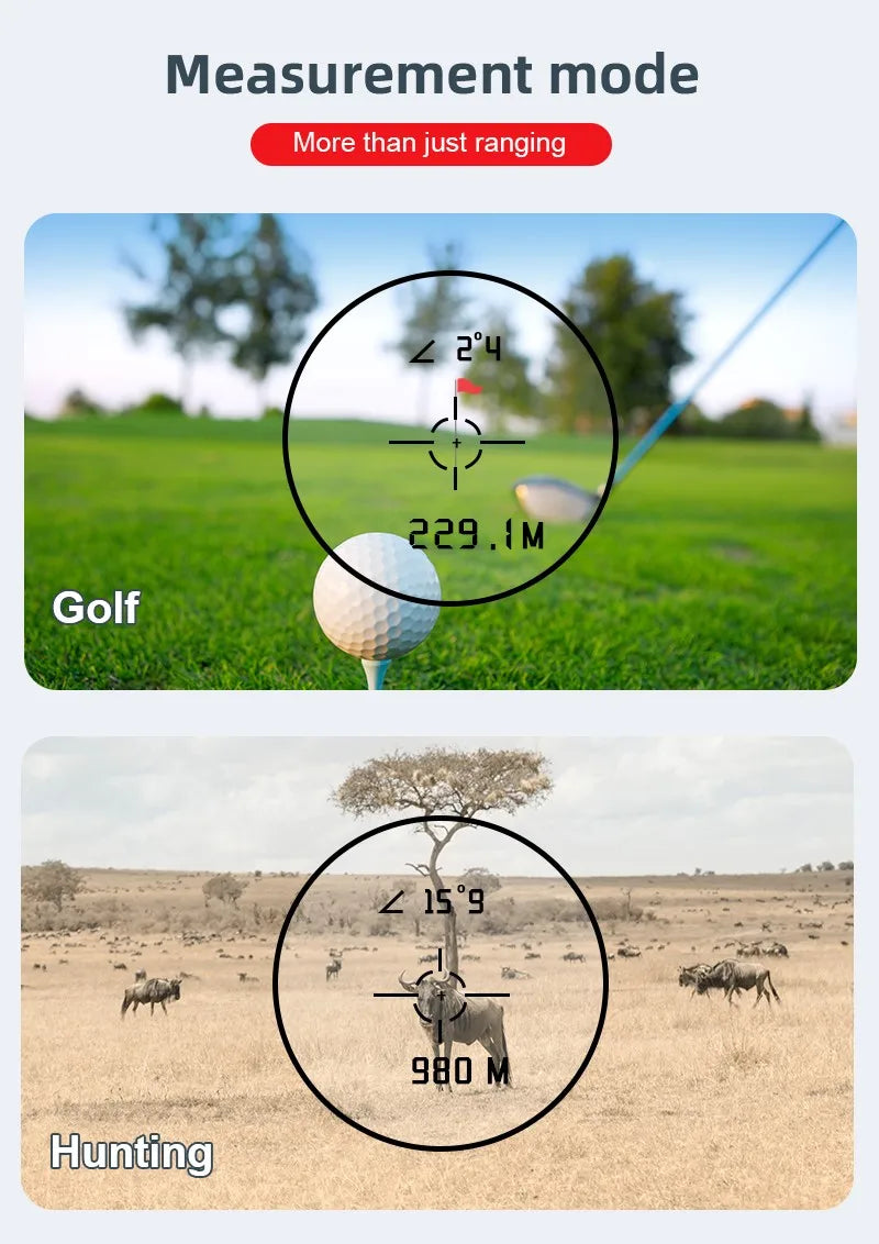 REVASRI 600M/Yard Golf Laser Rangefinder with Slope Compensation