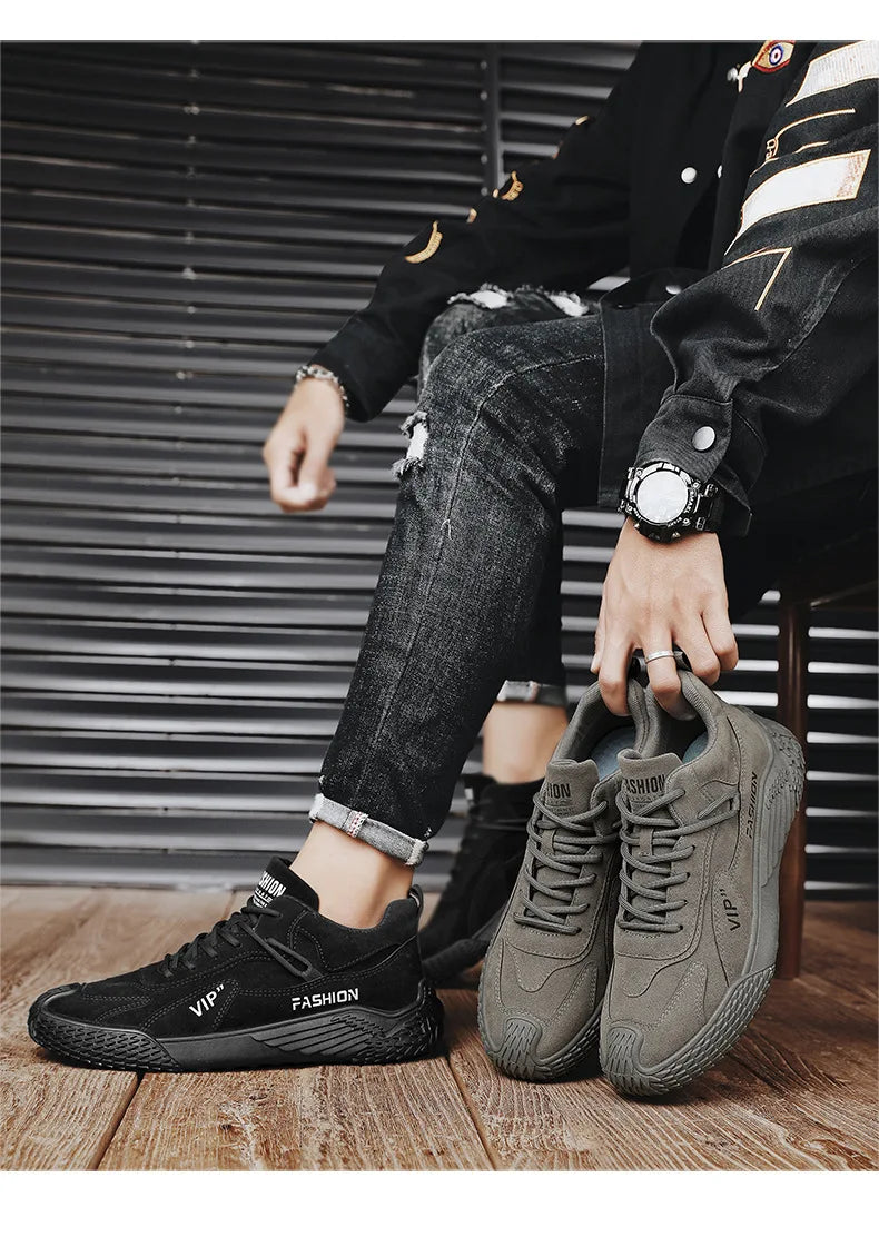 Men's Trendy Sports Wear Resistant Anti Slip Sneakers