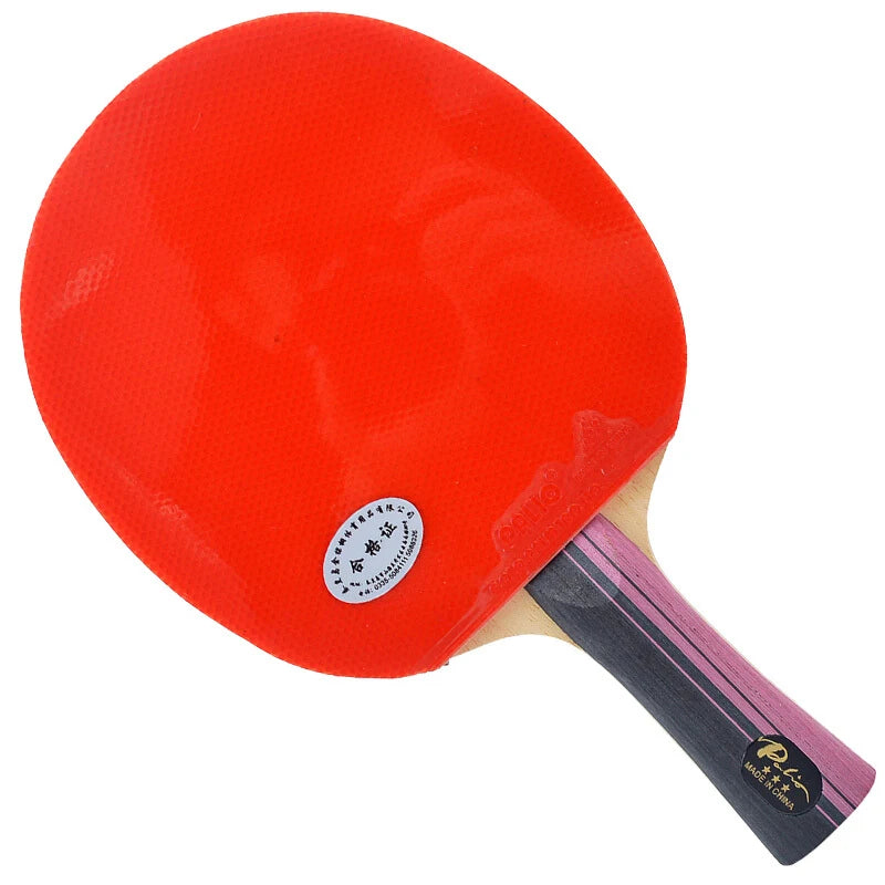 3 Stars Carbon Table Tennis Racket with CJ8000 Rubber Loop Ping Pong Bat with Bag