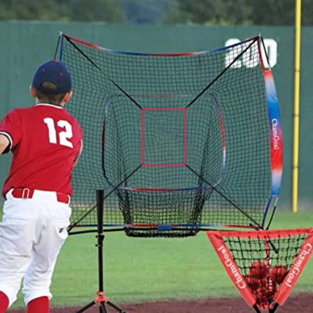 Baseball Practice Net Adjustable Strike Zone Throwing Baseball or Softball Net