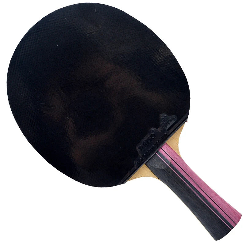 3 Stars Carbon Table Tennis Racket with CJ8000 Rubber Loop Ping Pong Bat with Bag