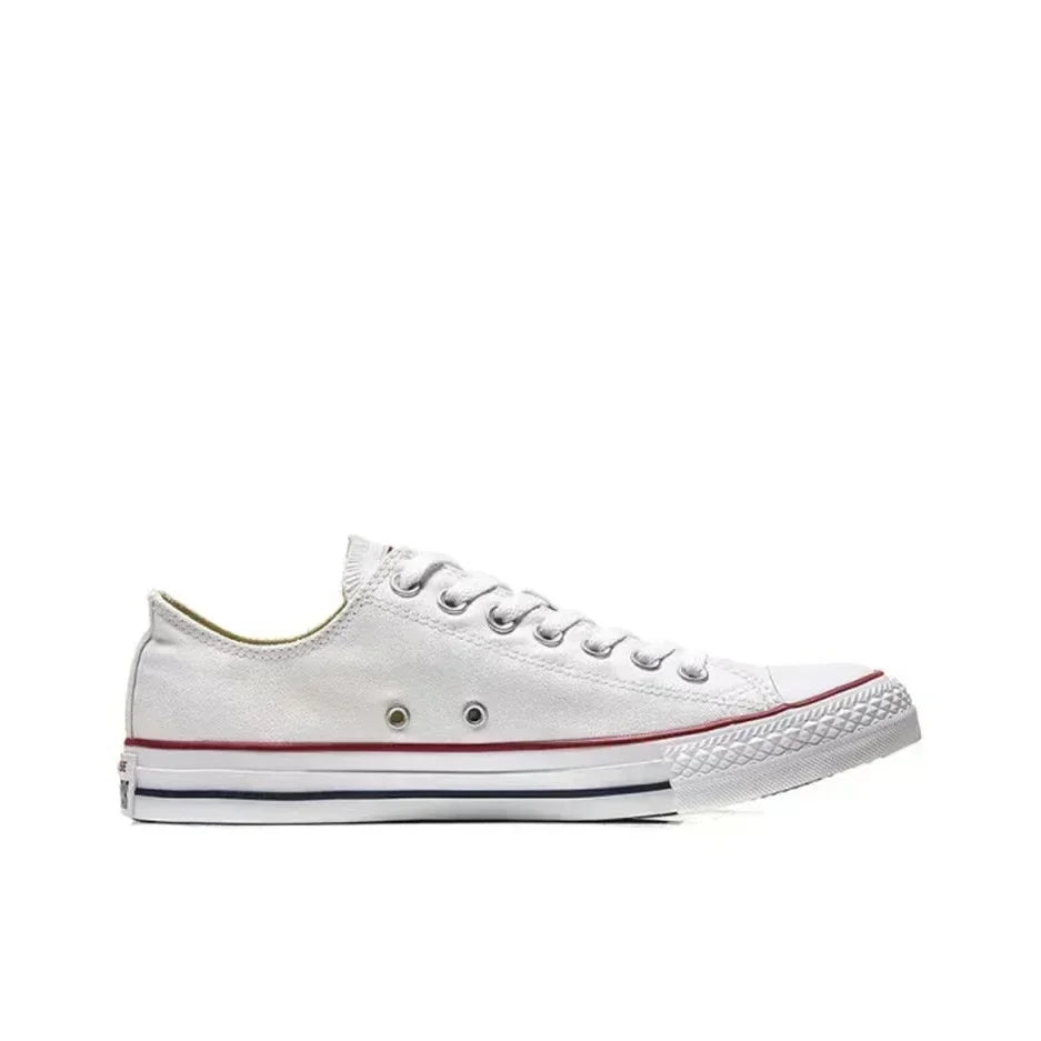 Converse Chuck Taylor All Star Men and Women Skateboarding Shoes Low-top Outdoor Lightweight Vintage Sneaker White