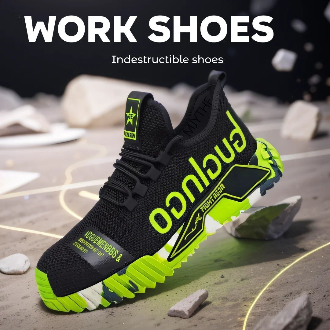 Breathable Safety Steel Toe Construction Work Shoe