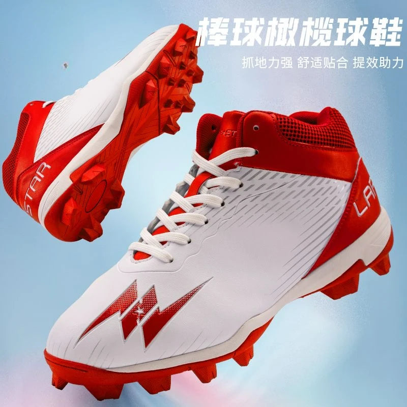 Baseball Shoe Softball Shoe Unisex Competition Anti Slip Spiked Training