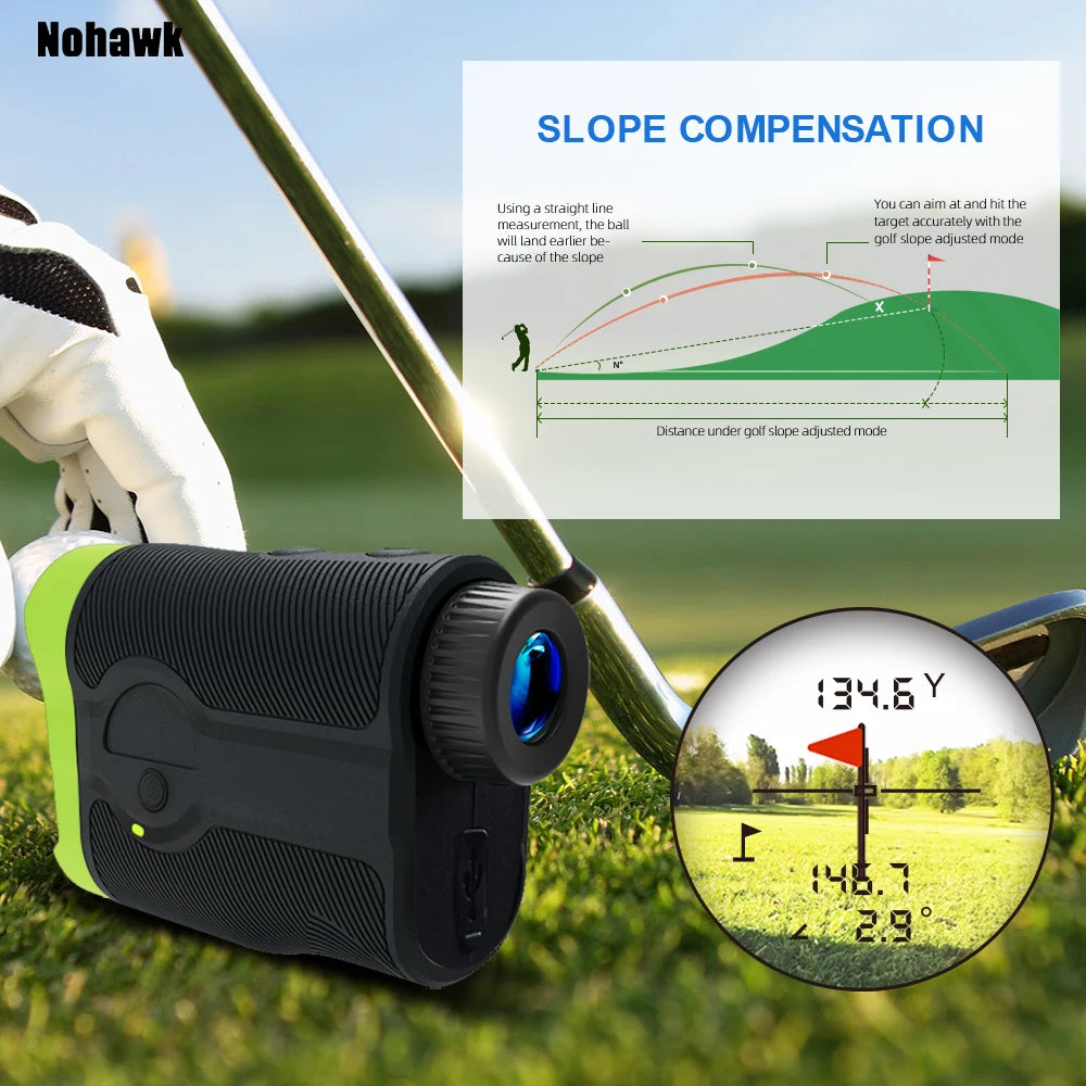 Nohawk Multifunctional Golf Laser Rangefinder Telescope