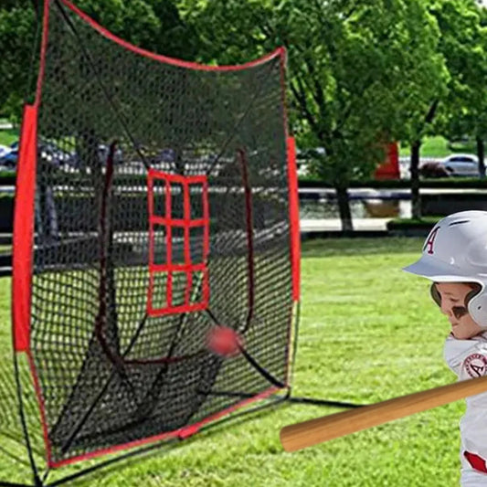 Baseball Practice Net Adjustable Strike Zone Throwing Baseball or Softball Net