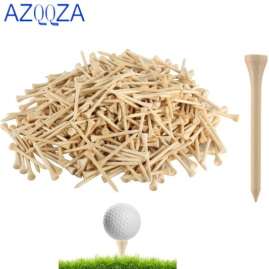 100/300Pcs Tees Golf Tees Bamboo Tee 3 Sizes 54mm,70mm,83mm