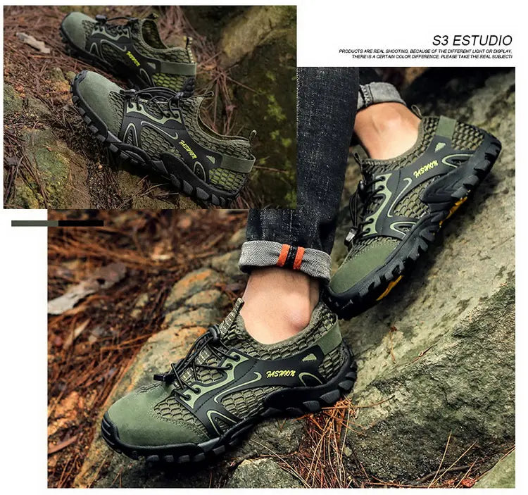 Outdoor Anti-slip Wear-resistant Hiking Shoes Jogging Sneakers