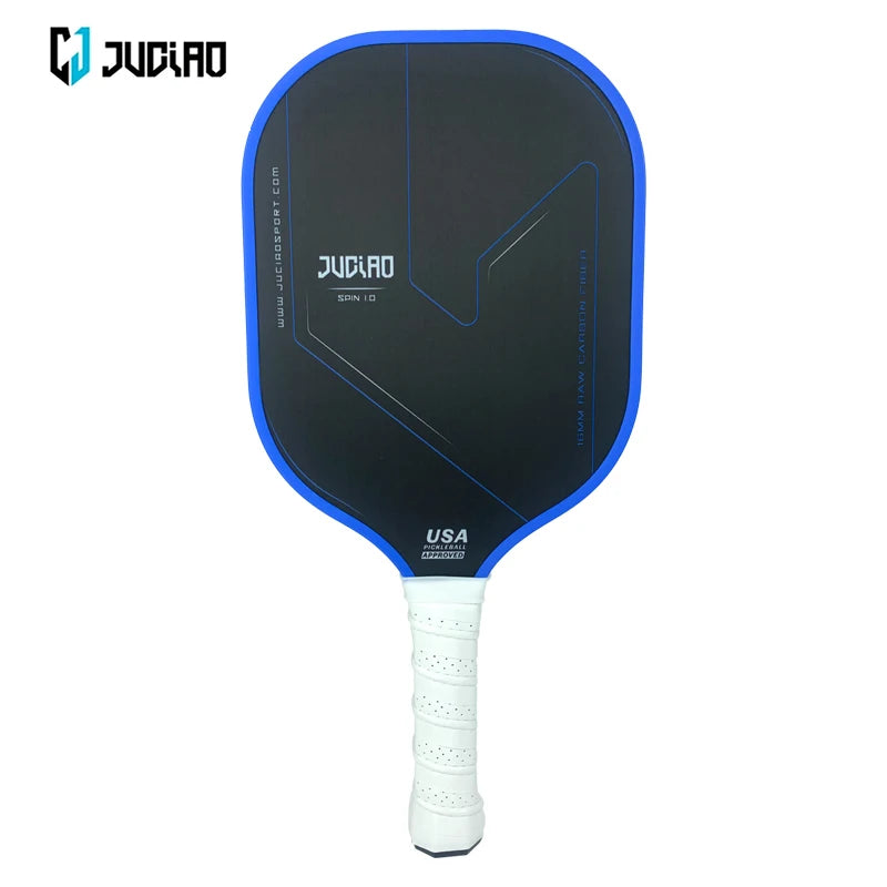 USAPA Approved Thermoformed Unibody Raw Carbon Fiber Pickleball Paddle Textured Surface