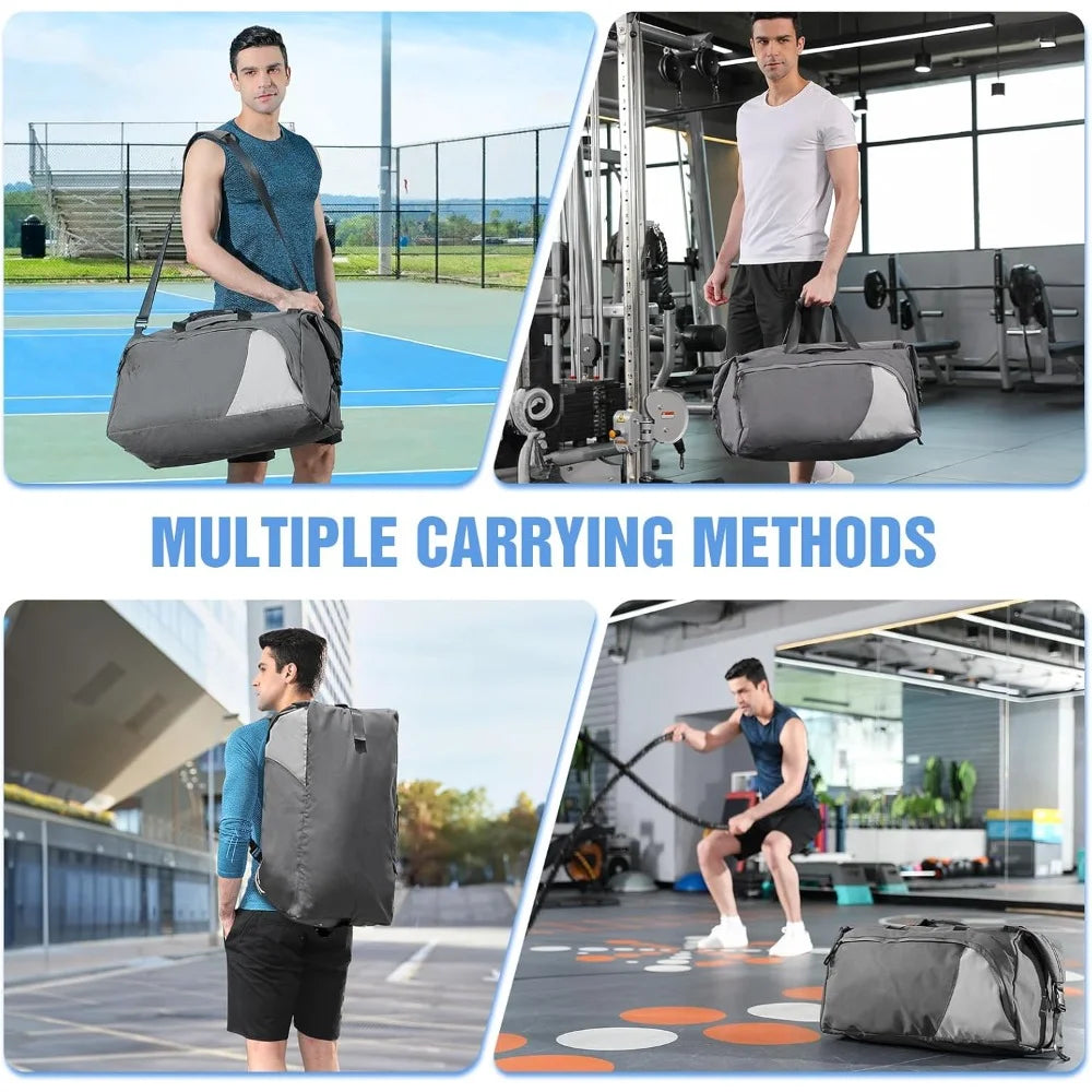 Gym Bag Men Women, 54L Large Duffle Bag