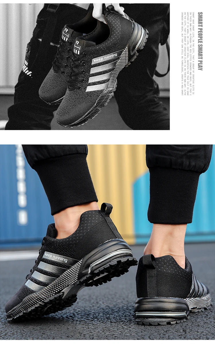 Men's and women's flats fashion casual sneakers couple walking