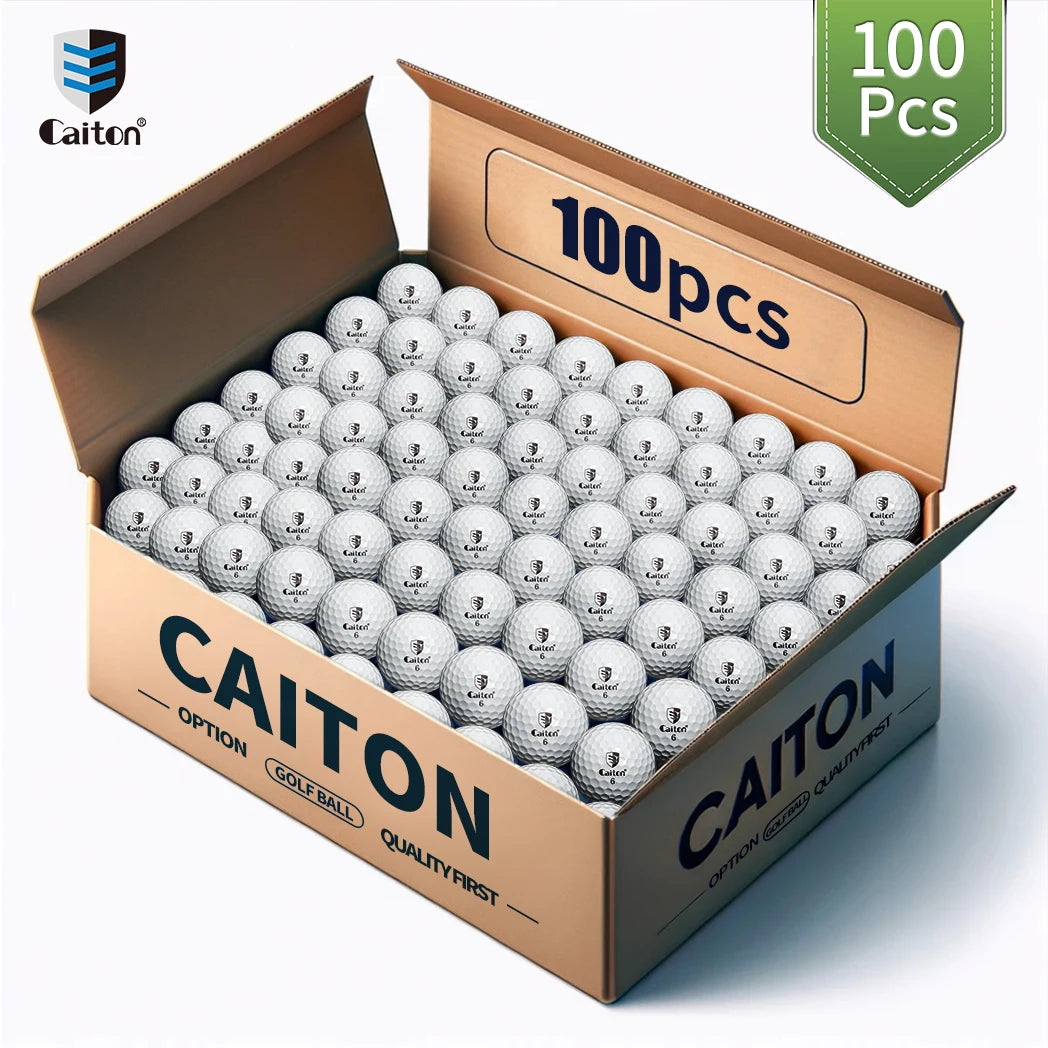 Caiton 100pcs 3-Layer Golf Balls - High Performance,