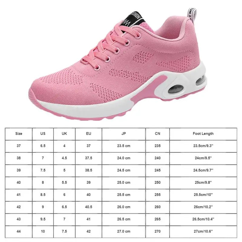 Women's Running Shoes Breathable Tennis Shoes Air Cushion