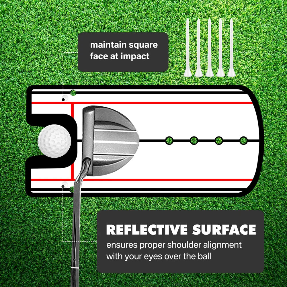 Golf Putting Practice Putting Mirror Alignment Training Aid