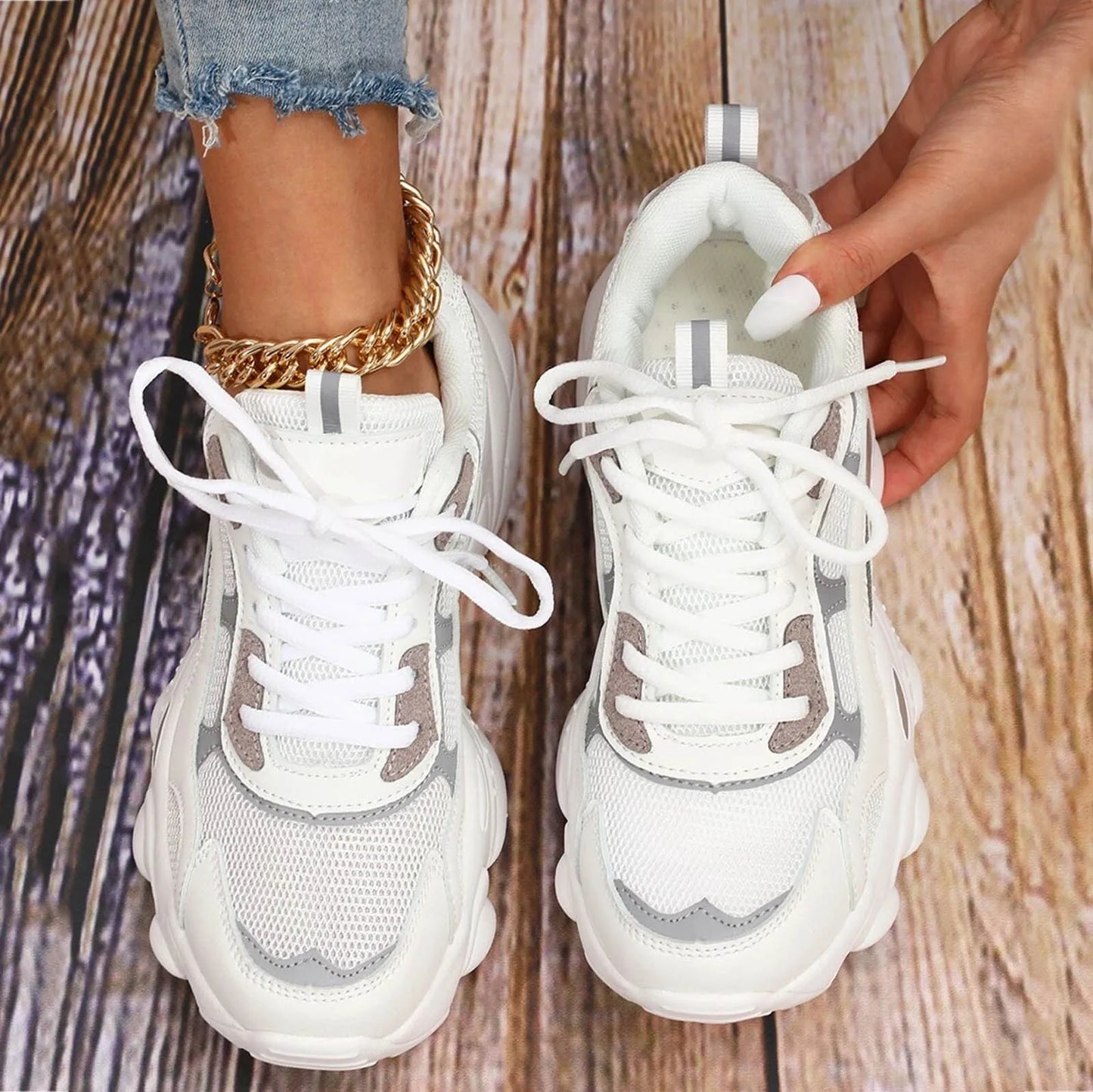 Tennis Shoes For Women Sports Sneakers Platform Sneakers