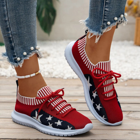 Women Casual Sports Shoes Knitted Socks Comfy Casual Sports